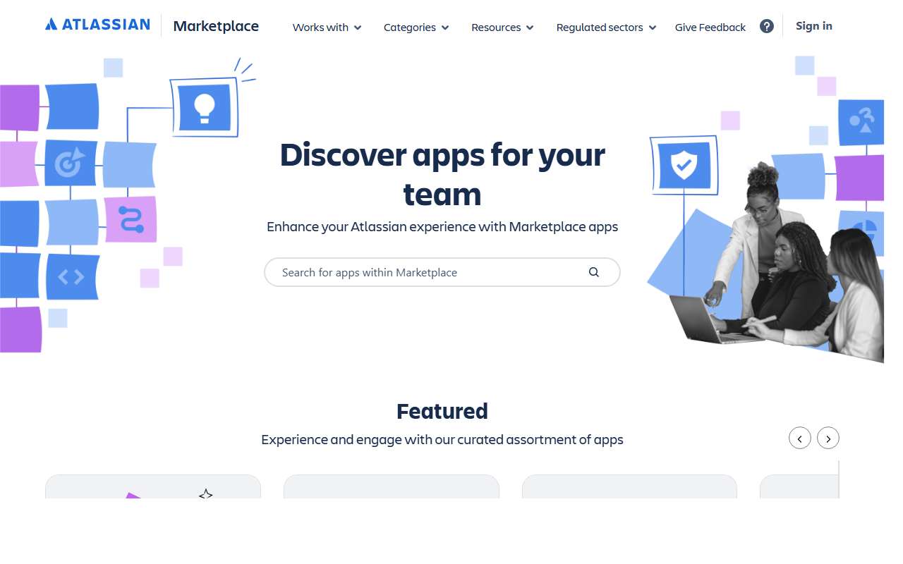 Atlassian Marketplace apps page