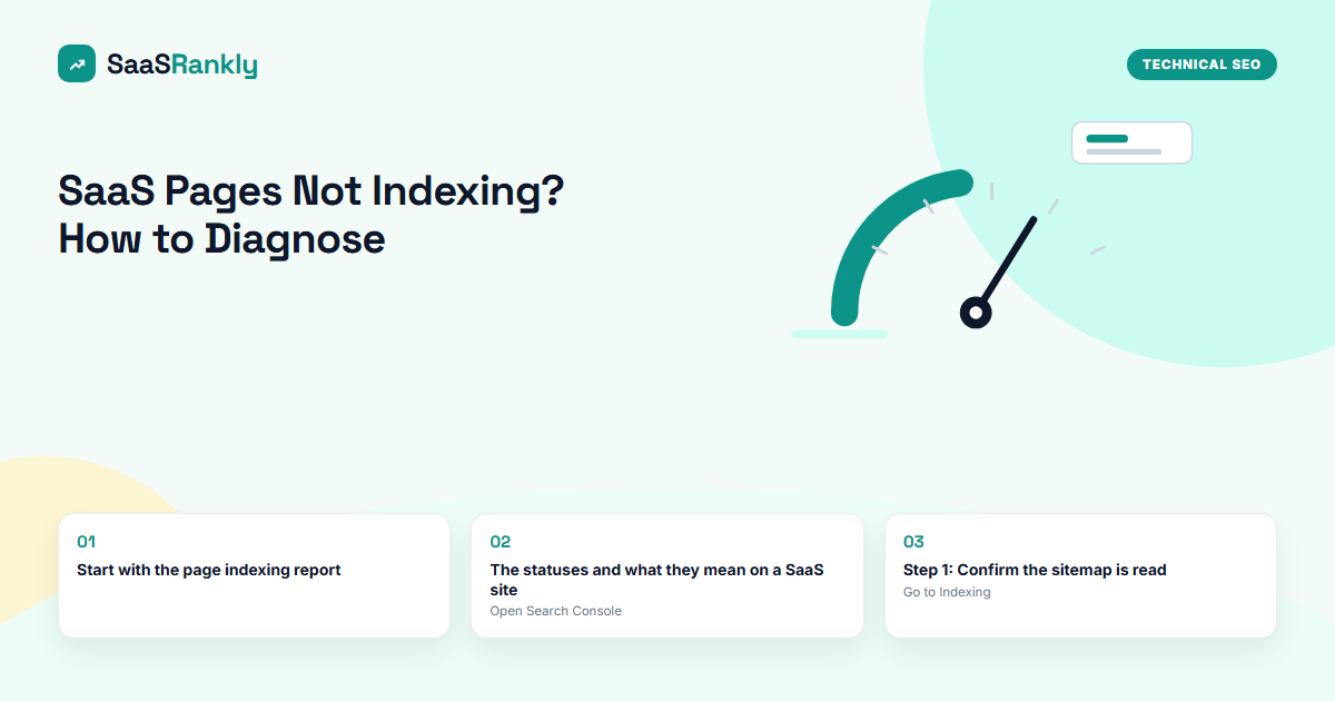 SaaS Pages Not Indexing? How to Diagnose Discovered, Crawled and Excluded in Search Console and Fix Each One