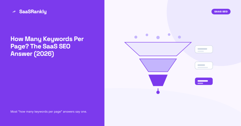 How Many Keywords Per Page? The SaaS SEO Answer (2026)