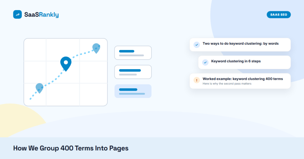 Keyword Clustering for SaaS: How We Group 400 Terms Into Pages