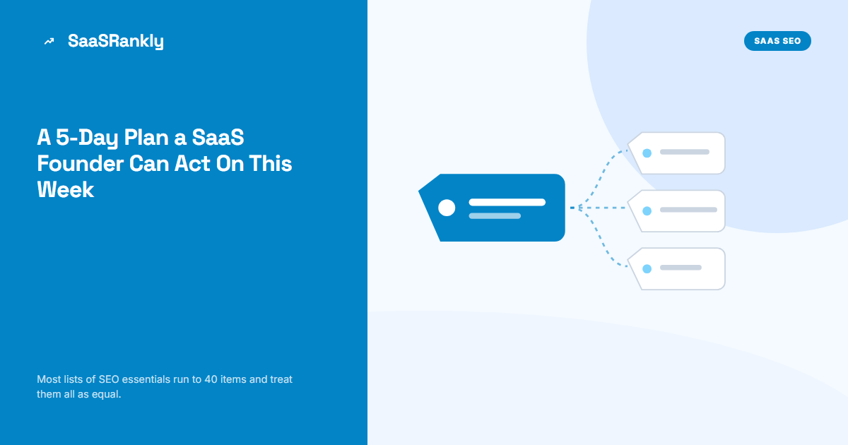 SEO Essentials: A 5-Day Plan a SaaS Founder Can Act On This Week
