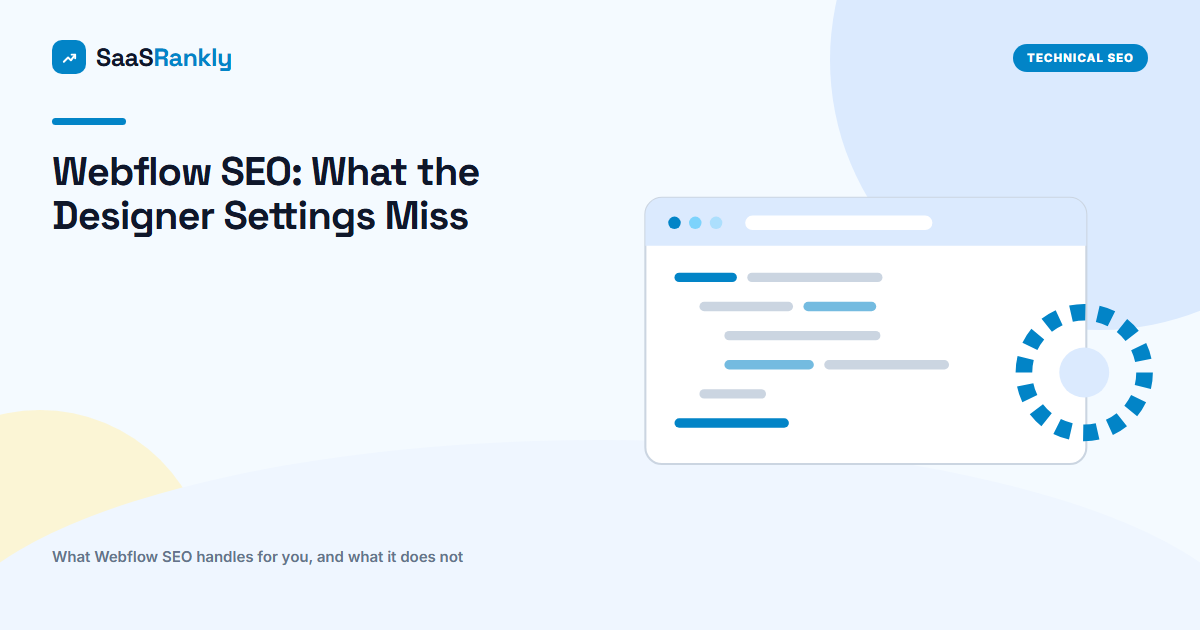 Webflow SEO: What the Designer Settings Miss