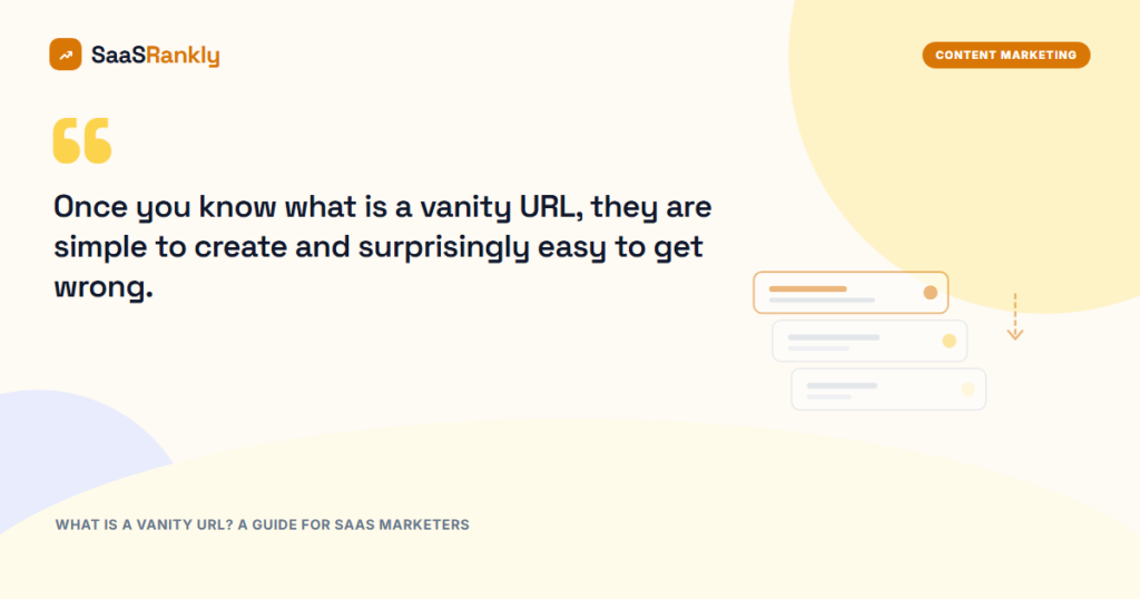 What Is a Vanity URL? A Guide for SaaS Marketers