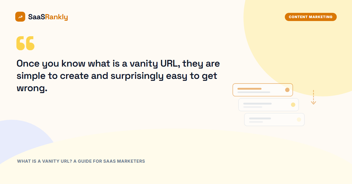 What Is a Vanity URL? A Guide for SaaS Marketers
