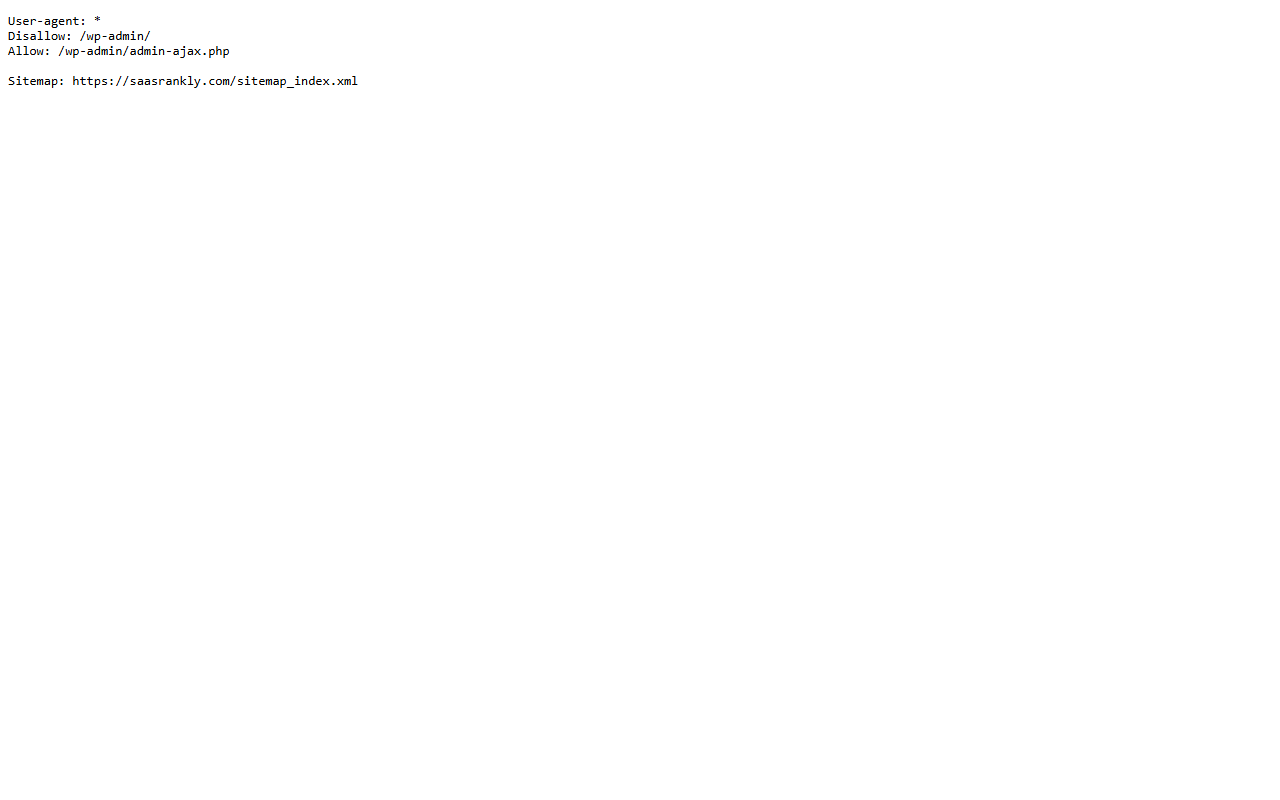 blocked by robots.txt: example of a clean robots.txt file