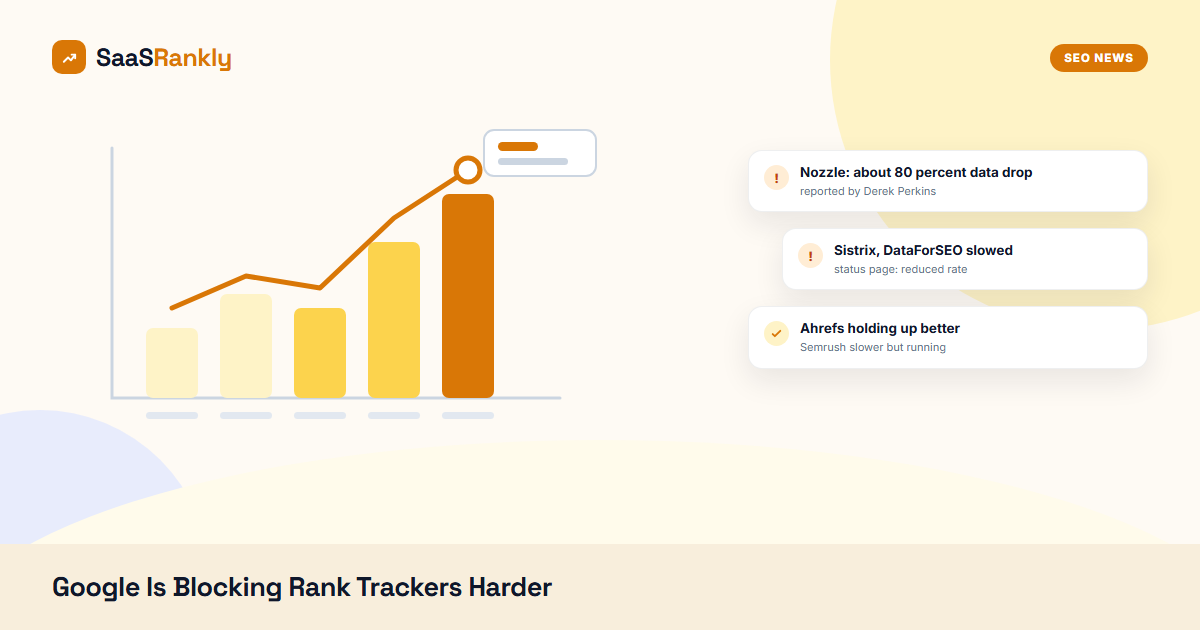 Google blocking rank trackers