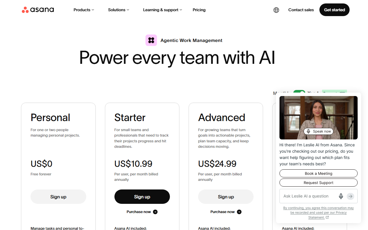 SaaS pricing page of the kind b2b seo solutions must send traffic to