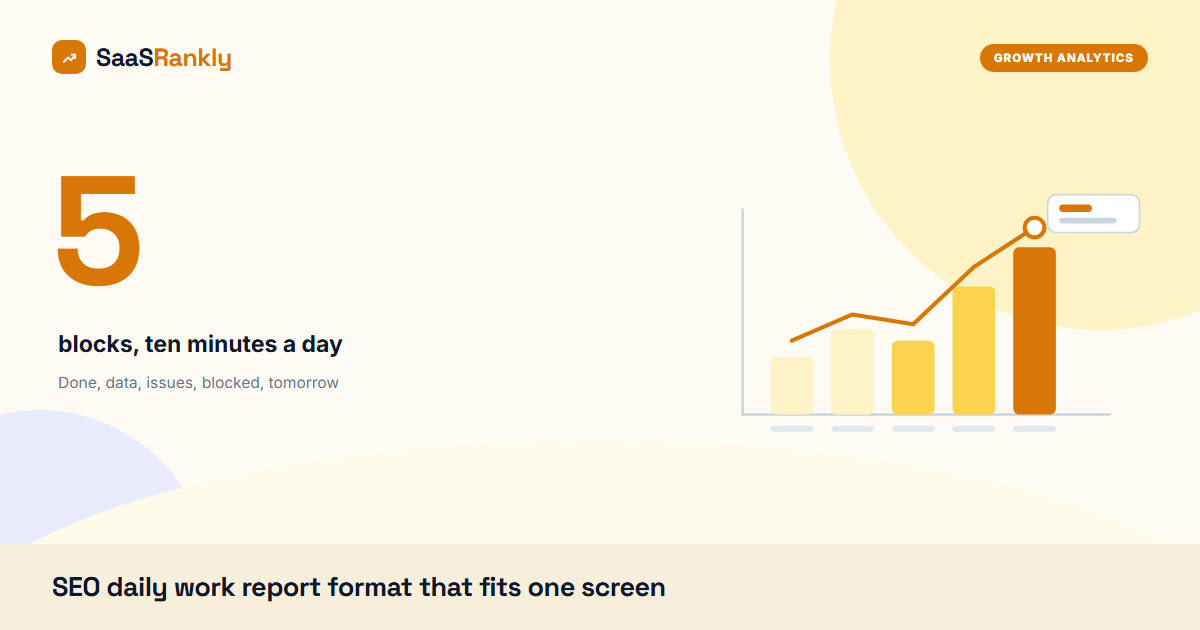 SEO daily work report format